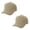 Tan, variant on Comfortable Solid Unisex Baseball Cap Hat - 2 Pack (Tan)