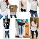 thumbnail image 4 of Extensor de camisa Girstunm para mujer, miniajustable, bajo la falda, extraíble, con capas, con botones, 2 unidades, blanca, grande, 4 of 6