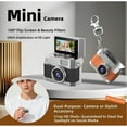thumbnail image 2 of Thumb-Sized Flip Screen Mini Camera - Digital Retro Ccd High-Definition Portable Small Camera, Mini Digital Cameras Keychain Retro, for Travel Party Vlog, 2 of 6