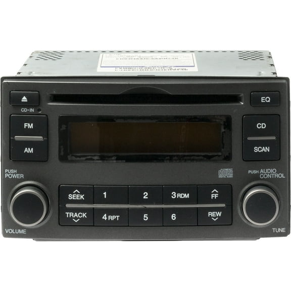 Restored 2007-08 Kia Rondo AM FM Radio Receiver CD Player 961401D1003W Option Code 9611H6 (Refurbished)