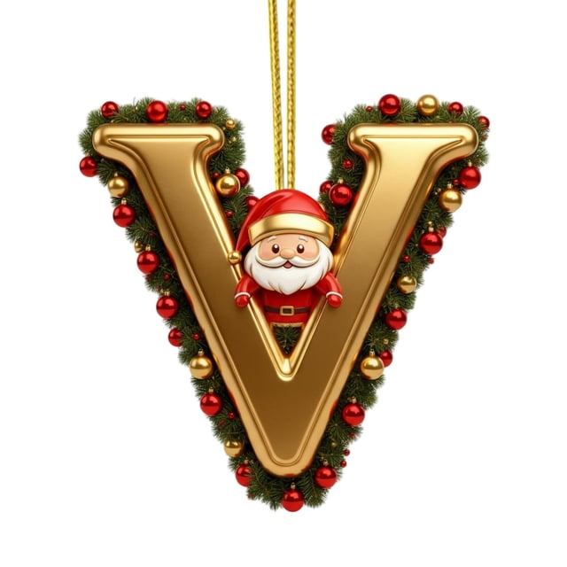 Rapeiae 26 Letters Christmas Tree Decoration Pendant Christmas Tree Ornaments Personalized Christmas Ornaments Christmas Decoration Xmas Tree Hanging Decor