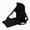 Black, variant on yotijay Kayak Chairs With Backrest Flip Up Cushion Seat Lightweight Wear Resistant Floor Red