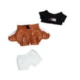 thumbnail image 4 of DOLITY 20cm Doll Clothes Cotton Doll Jacket Pants and T Shirt Set Photo Props, 4 of 8