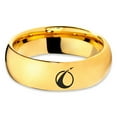 thumbnail image 2 of Tungsten Take Off Space Ship Rocketship Band Ring 7mm Men Women Comfort Fit 18k Yellow Gold Dome Polished, 2 of 4