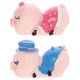 thumbnail image 1 of Home Accessories Decor Succulent Planter Decor Yard Art Figurine Miniature Pig Kissing Pig Figurines, 1 of 3