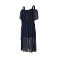 thumbnail image 2 of Diconna Robe Femme Épaules Dénudées Halloween Col Bateau Manches Volantes une-Pièce, 2 of 8