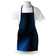 thumbnail image 3 of Navy Blue Apron Deep in the Majestic Ocean Themed Dark Blue Colored Design with Reflections Image, Unisex Kitchen Bib Apron with Adjustable Neck for Cooking Baking Gardening, Dark Blue, by Ambesonne, 3 of 3