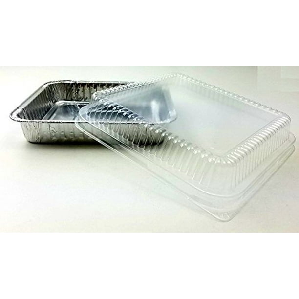 HandiFoil Square Disposable Aluminum Foil Cake Pan w/Clear Dome Lid