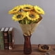 thumbnail image 3 of Girasoles artificiales de seda 6 piezas de tallo largo de girasoles falsos ramo de girasoles grandes, decoración para el hogar, hotel, oficina, boda, fiesta, jardín, etc. Ofspeizc CZJJ-HQ14, 3 of 7