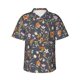 thumbnail image 1 of Fotbe Wildflowers Camisa Hawaiana para Hombre Unisex – Camisa Casual de Verano con Botones de Manga Corta de Algodón y Lino,3X-Large, 1 of 7