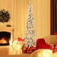 thumbnail image 3 of Árbol de Navidad Costway preiluminado 180 cm decoración navideña flocada 250 luces LED, 3 of 6