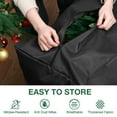 thumbnail image 6 of Ayieyill Christmas Tree Storage Bag, Christmas Tree Bag - for 7.5 FT Artificial Trees, Zippered Bag, Carry Handles and Wheels for Easy Transport (Black), 6 of 7