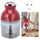 thumbnail image 2 of Picadora de Carne, Procesador de Carne Diseño Ergonómico Acero Inoxidable Abs Capacidad de 500ml Para Cocina Para Hogar Enchufe Europeo Blanco, 2 of 5