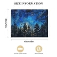 thumbnail image 3 of COMIO  Forest Canvas Wall Art Abstract Blue Forest Pictures Wall Decor Blue Night Starry Sky Canvas Print Artwork for Bedroom Living Room Office Home Wall Decoration Framed Ready to Hang, 3 of 6