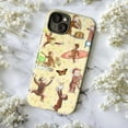 thumbnail image 5 of Curious Monkey Fun & Adventure Phone Case – Cute Yellow Design with Pancakes, Surfing, Beach, Bunny & Butterfly – Fits iPhone 11 12 13 14 15 16 Pro Max Mini Plus, 5 of 6