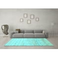 thumbnail image 3 of Ahgly Company Indoor Rectangle Abstract Light Blue Modern Area Rugs, 3' x 5', 3 of 4