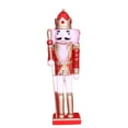 thumbnail image 3 of simhoa Glittery Wood Nutcracker Figures Christmas Decorations Handmade Xmas Tree Wooden Yellow Boot, 3 of 6