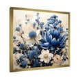 thumbnail image 2 of Designart "White Bloom Blue Bonnets Arrangement I" Blue Bonnets Picture Framed Wall Art Living Room, 2 of 5