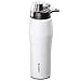 thumbnail image 3 of Cupture Bouteille d'Eau Action avec Couvercle Rabattable et Poignée - 22oz en Acier Inoxydable Isolé sous Vide (Blanc), 3 of 4