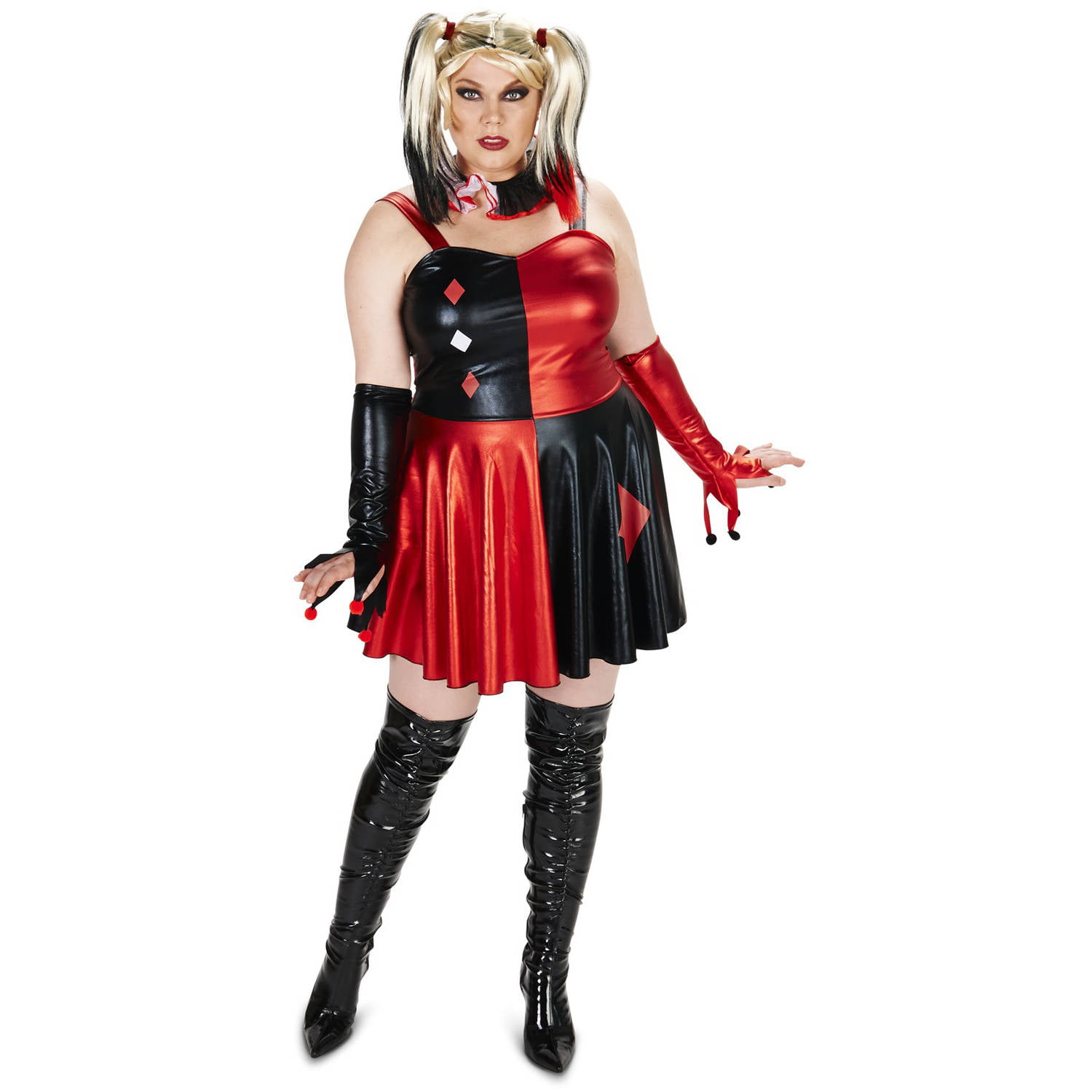 Evil Harlequin Women s Plus Size Adult Halloween  Costume  