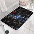 thumbnail image 3 of Math Equations Algebra Blue Flannel Non Slip Door Rugs,Washable Door Mats Indoor,Decorative Door Mats,Dirt-Resistant and Absorbent Doormat for Entrance,Bedroom,Kitchen,Bathroom,31.5"x17", 3 of 4