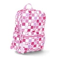 thumbnail image 4 of Mattel Barbie "Check It" Girls' 17" Backpack and Keychain, Pink Checkered, 4 of 5