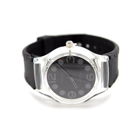 Authentic black Geneva Women's Watch Light Weight Cycling Out Door Sports Polka Dots