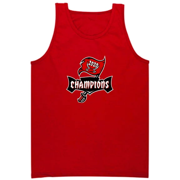 RED Buccaneers Champs Logo Super Tank Top ADULT