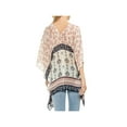 thumbnail image 2 of Vince Camuto Women's Printed Asymmetrical Poncho Top (M/L, Ecru Cloud), 2 of 2