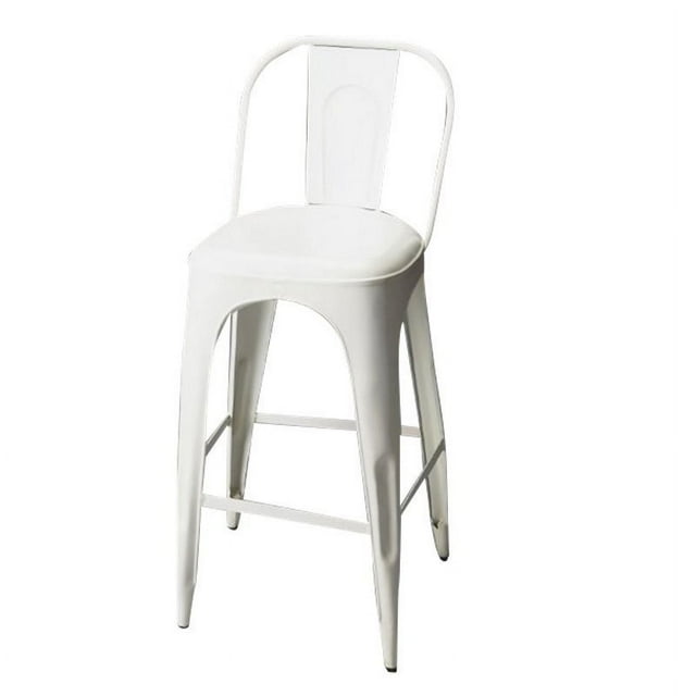 Beaumont Lane Tabouret de Bar 26 Pouces en Blanc