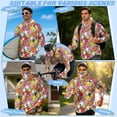 thumbnail image 5 of SEANATIVE Men's Performance Fishing Shirt Sun Protection Long Sleeve Shirt Soft Lightweight Breathable Neck Gaiter Hoodie for Summer Outdoor Fishing, 3XL, Star Print, 5 of 7
