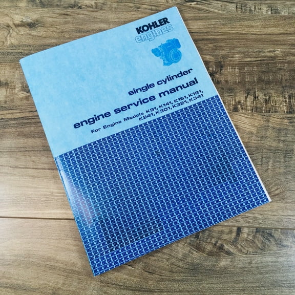 KOHLER K161 K181 SINGLE CYLINDER ENGINE SERVICE MANUAL REPAIR SHOP WORKSHOP BOOK