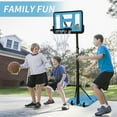thumbnail image 2 of HooKung Basketball Hoop System Height Adjustable Portable Basketball Goal with Wheels Outdoor Indoor, 2 of 8