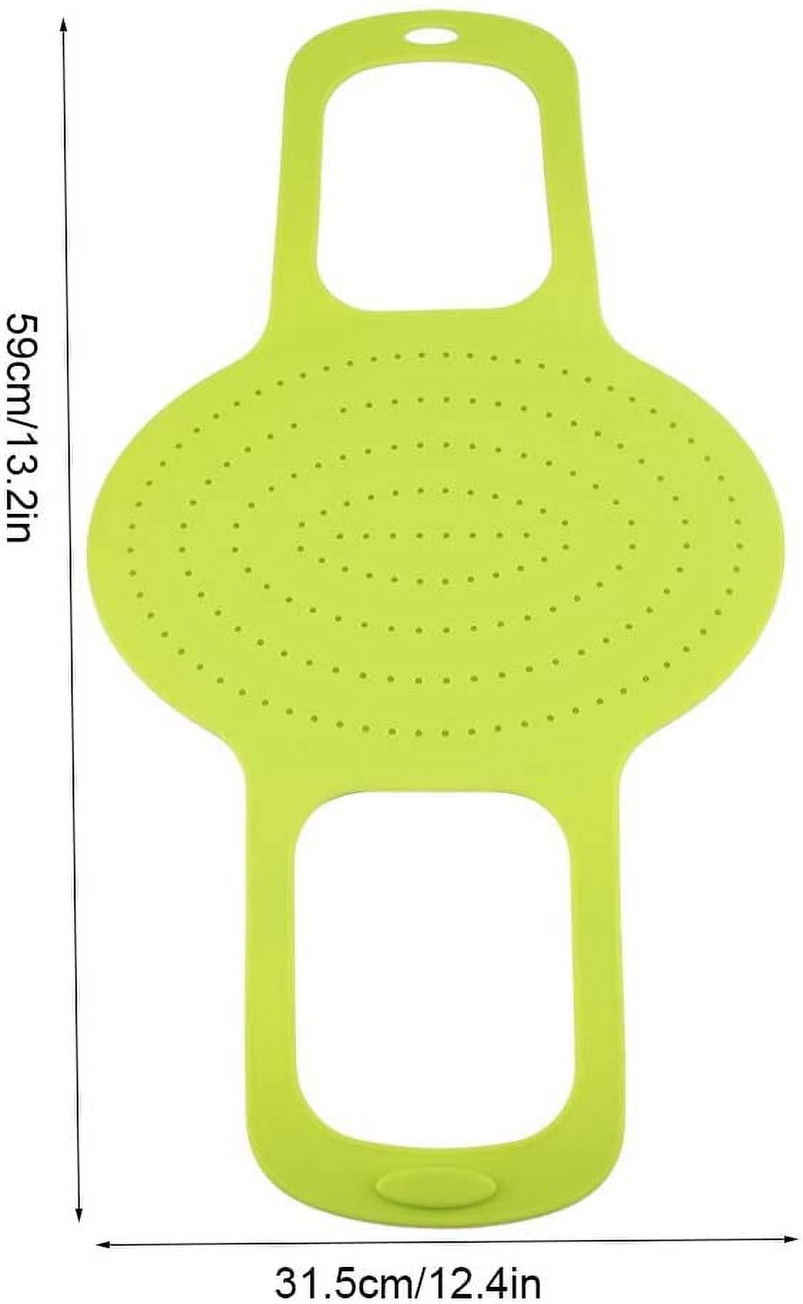 ABPETE Heat Resistant Turkey Lifter, Poultry Lifter Turkey Roasting Sling, Oven Baking Mat Silicone Mat Non-Stick Cooker Sling, Multipurpose Cooking Accessory(Green)