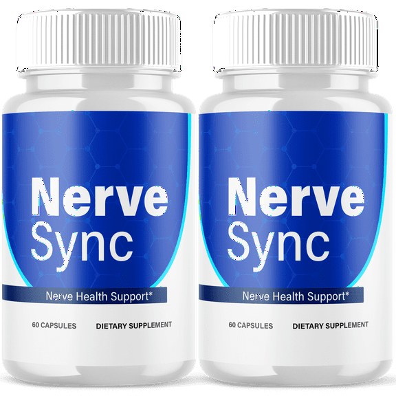 Nerve Sync Advanced Nerve Health Support Pills Natural Vitamin Supplement NerveSync 120 Capsules