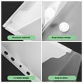 thumbnail image 4 of 20 Pcs Clear Binder Pockets Document Storage Envelopes Bags School Office Supplies, 4 of 10
