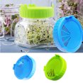 thumbnail image 4 of pitrice 2pcs Grow Bean Sprouts Alfalfa Salad Sprouts Lids Plastic Jar Seed Sprouting Planting Lids, 4 of 8