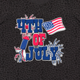 thumbnail image 4 of Inktastic 4th of July with Fireworks American Flag and Rocket Women's Plus Size T-Shirt, 4 of 5