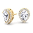 thumbnail image 2 of Hannah - Pear Shape Halo Diamond Studs, 2 of 3