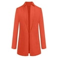 thumbnail image 3 of Kcocoo Womens Artificial Wool Coat Trench Jacket Ladies Warm Long Overcoat Outwear Orange L, 3 of 4