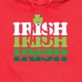 thumbnail image 3 of Instant Message - Irish Retro Repeat - Men's Pullover Hooded Fleece Sweatshirt, 3 of 6