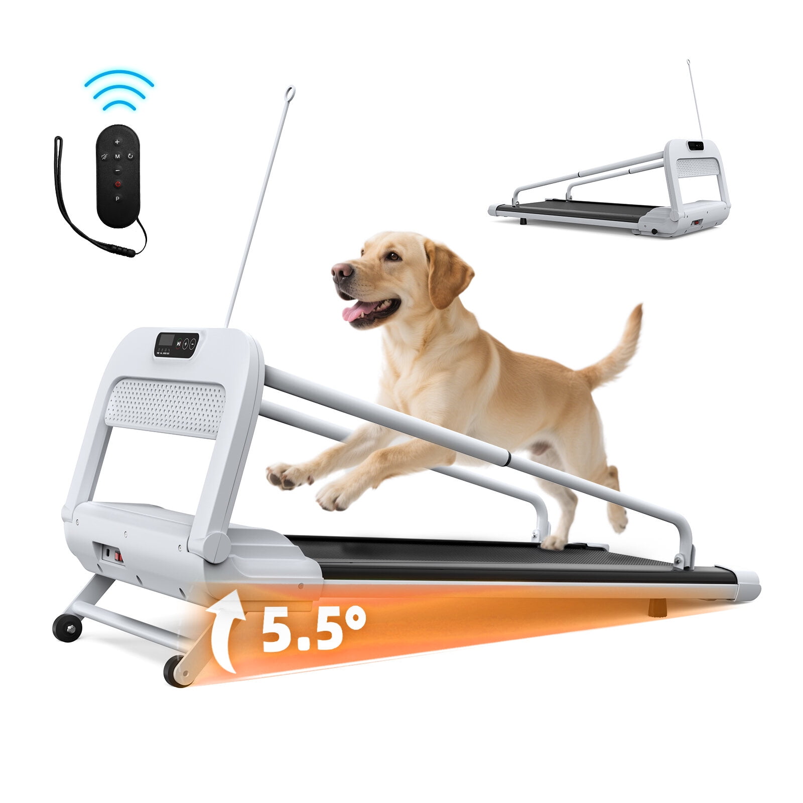 Folding Treadmills, 2025 New Quiet Smart Pet Treadmill, Adjustable Speed, Perfect for Small/Medium Dogs, Off White Running Machine,Steel Incline Treadmills, Fitness & Sports Fitness Treadmills