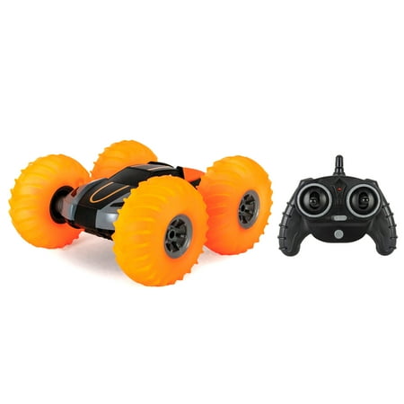 New Bright (1:16) Super Rebound Battery Remote Control Orange Stunt Vehicle, Children, Tweens, 1663U
