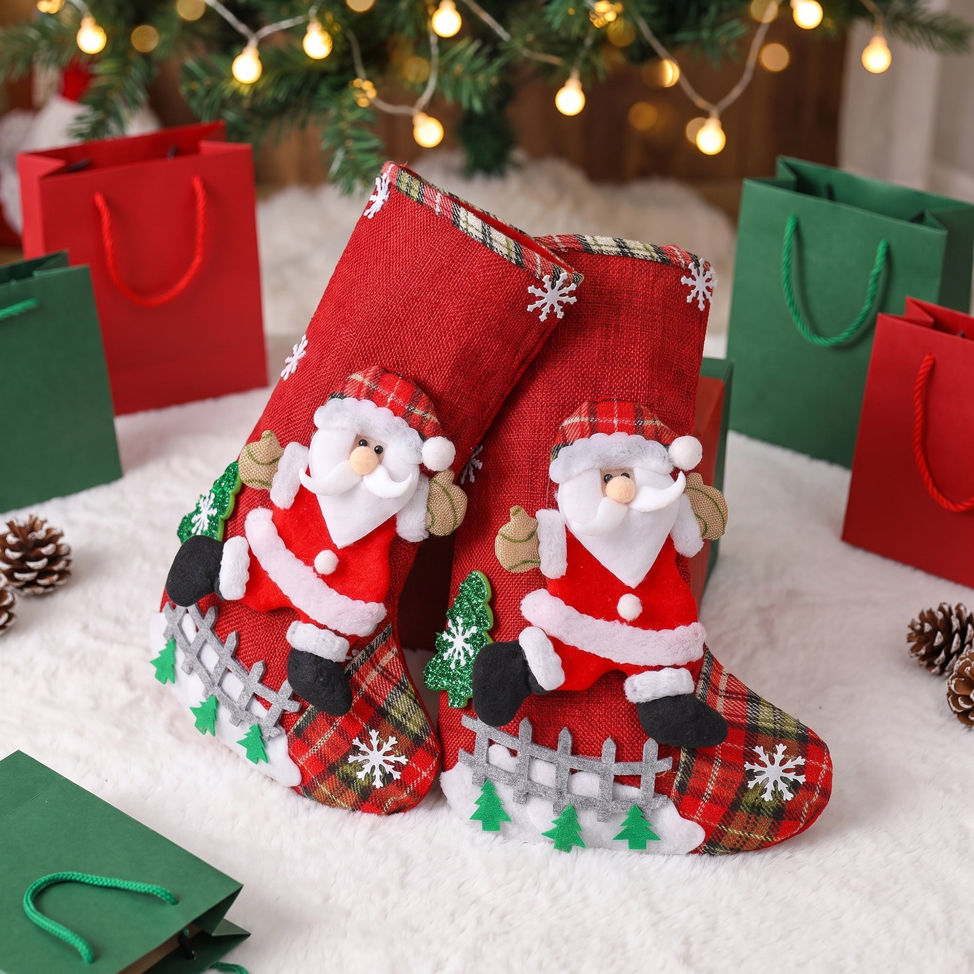 Unique Bargains Whimsical Cartoon Stockings Luxury Tiered Display Accents Old Man 12"