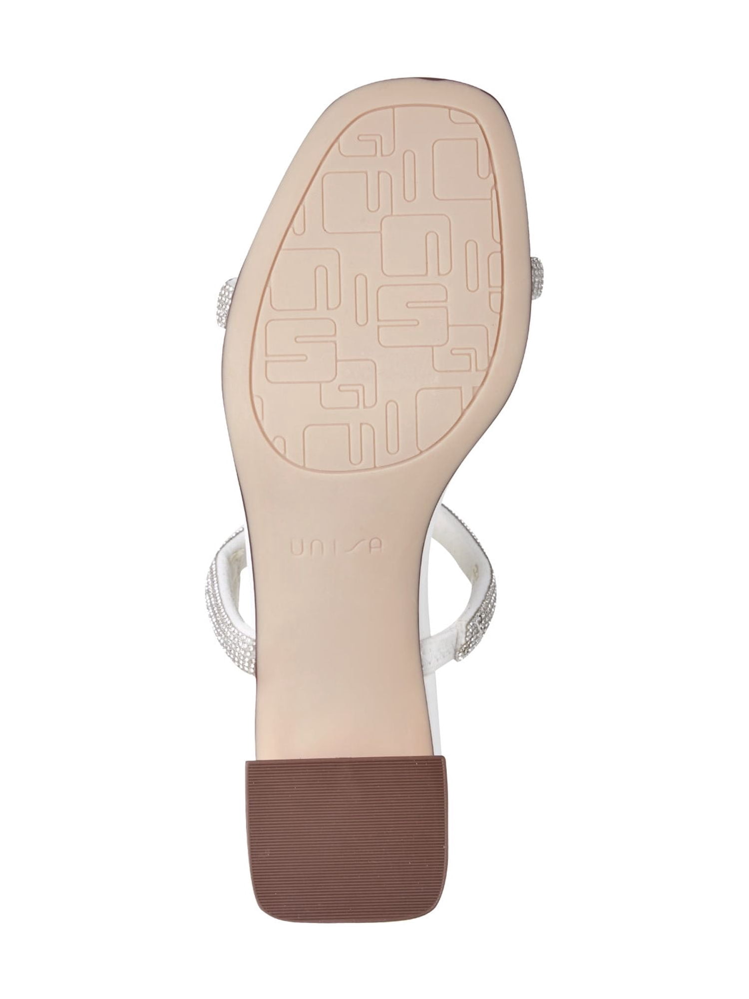 Unisa Women's Vencie Bling Strappy Block Heel