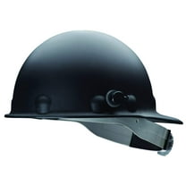 Super Eight Fiber Glass High Heat Ratchet Cap Style Hard Hat, Black
