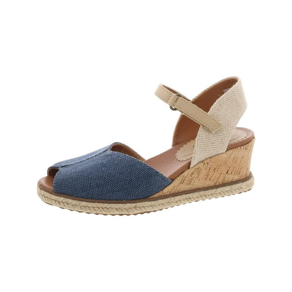 Baretraps Womens Odetta Peep Toe Slingback Wedge Sandals