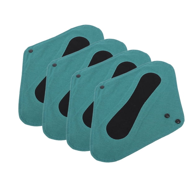Almohadillas Menstruales Lavables, Protectores De Bragas Reutilizables Y Transpirables, Diseño A Presión, 4 Piezas, Suaves Para Uso Diario Para Mujeres