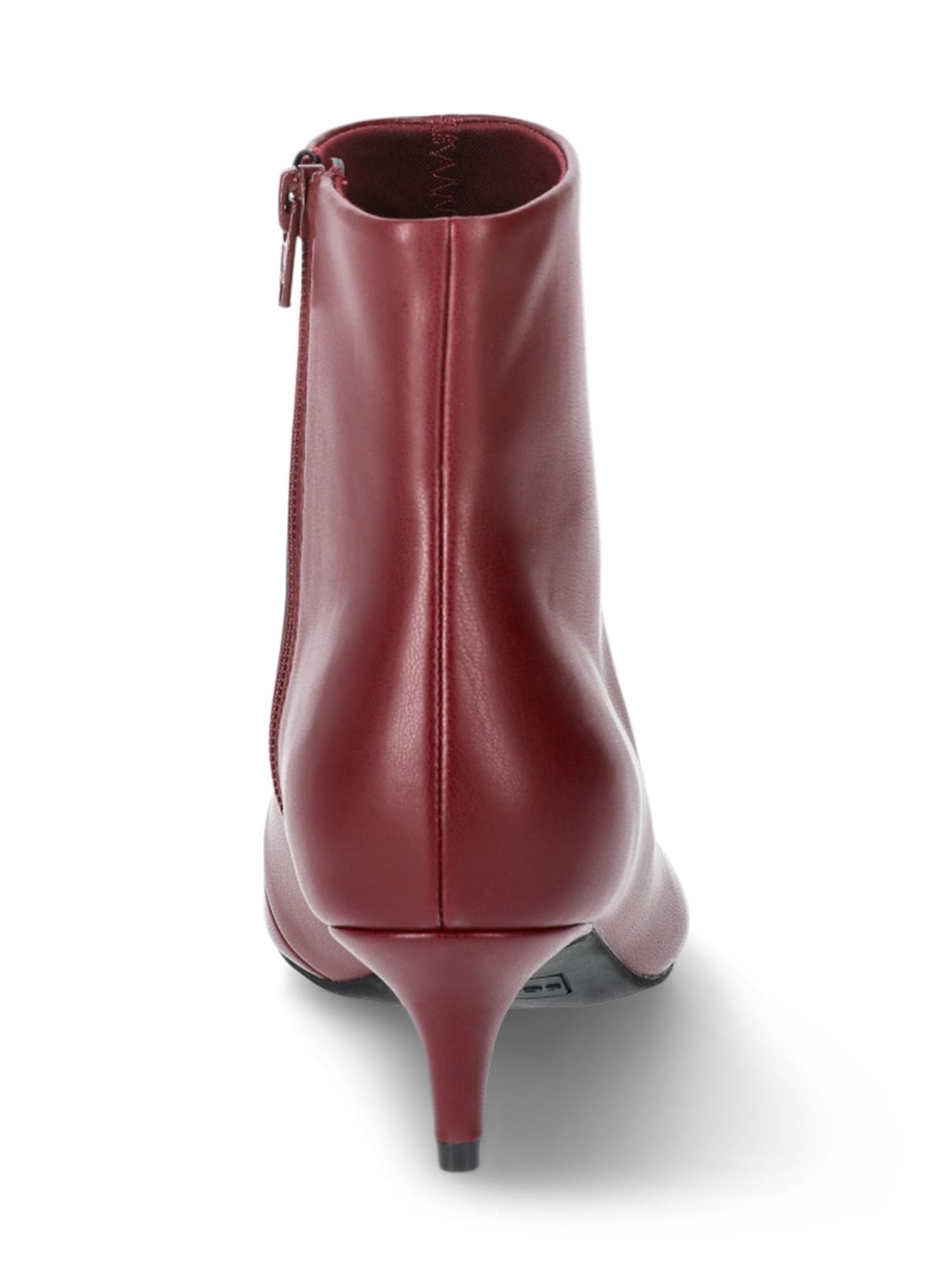Scoop Women's Faux Leather Kitten Heel Ankle Boots