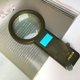 thumbnail image 2 of 1-pack led magnifier handheld portable LED lighted magnifier large mirror handheld reading magnifier 10 times, 2 of 5